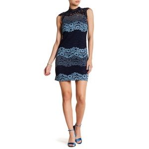 Laundry By Shelli Segal Floral Lace Shift Dress